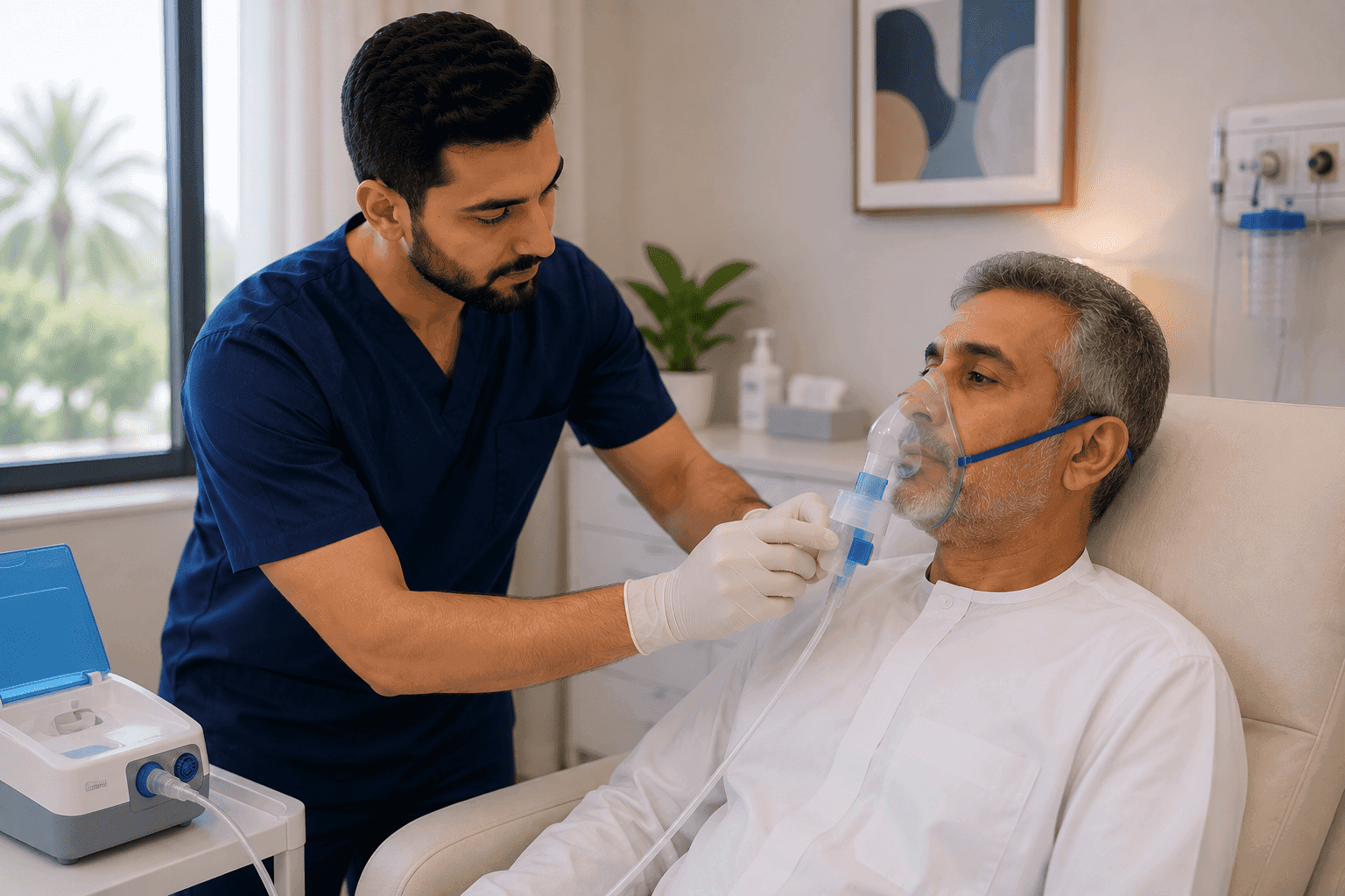 جلسة علاج بالبخار