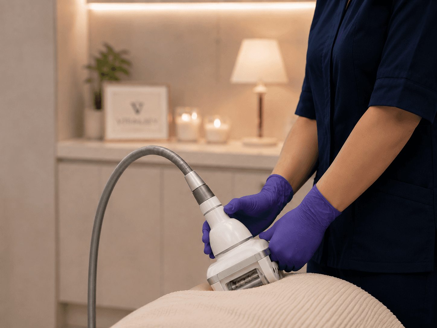 A mother and daughter enjoying a spa treatment together