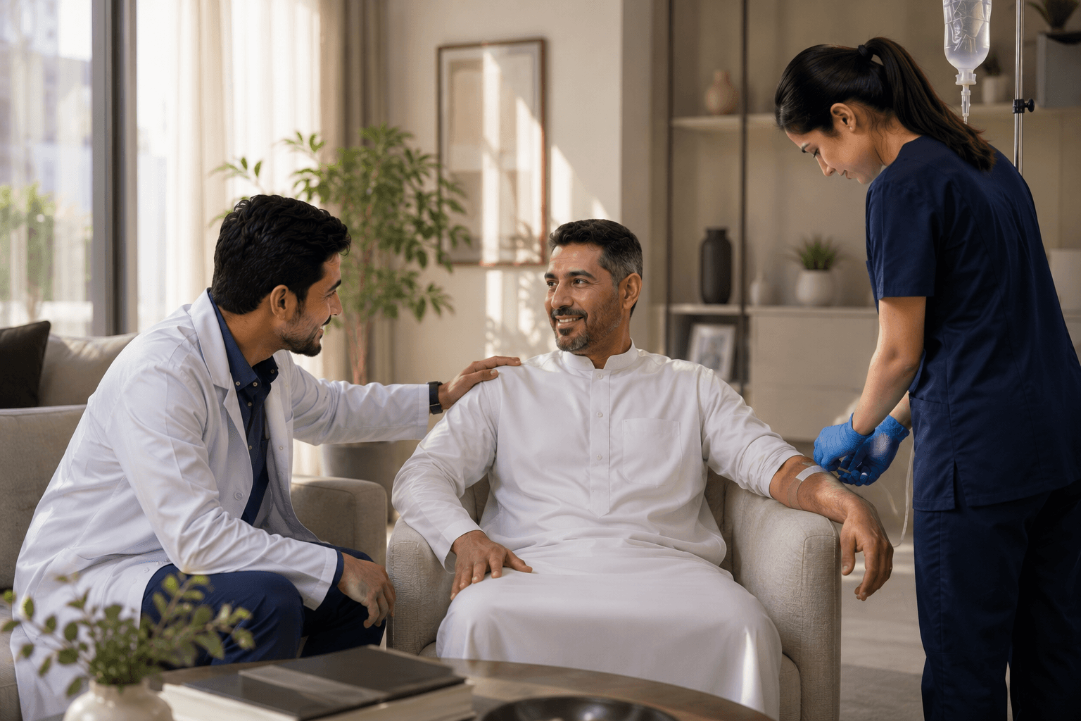 Specialist medical consultation at home